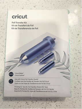 Cricut Foil Transfer Kit 3-in-1 Maker Explore Fine Medium Bold Tips Open Box